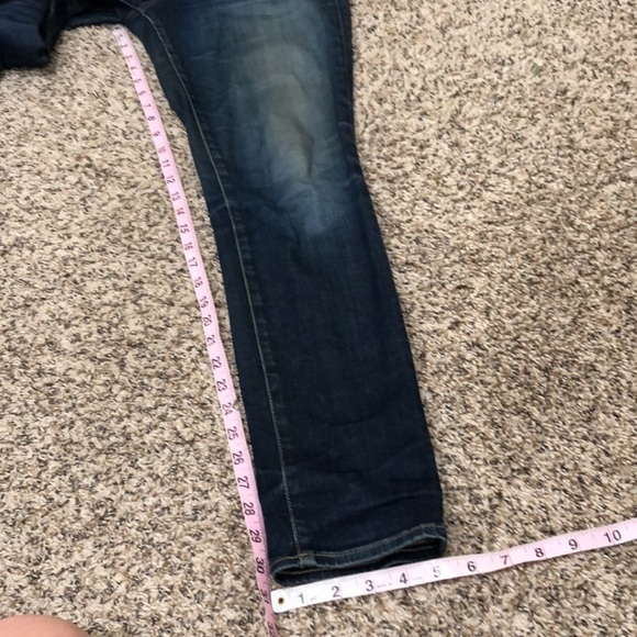 AG Adriano Goldschmied The Stilt Cigarette Jeans Size 29 Dark Blue Low Rise - Picture 6 of 9